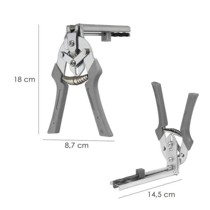 WOLFPACK LINEA PROFESIONAL Pince agrafeuse pour grillages et clôtures avec 600 agrafes