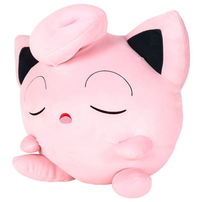 JAZWARES Peluche Pokemon Jigglypuff Dormant - Jouet en Peluche Souple - Taille Environ 45 cm