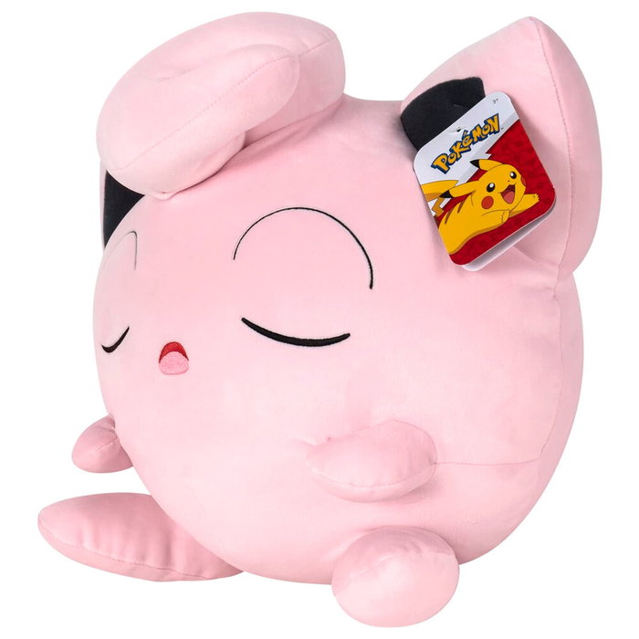 JAZWARES Peluche Pokemon Jigglypuff Dormant - Jouet en Peluche Souple - Taille Environ 45 cm