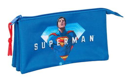Safta Portatodo Triple Superman - Organisateur et range-tout pour enfant, dimensions 22 x 12 x 3 cm, recommandé à partir de 36 mois
