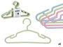 Kipit Lot de 6 Cintres Enfant Assortis Couleurs Pastel Plastique 29,5 x 16,5 x 0,5 cm (Set de 24)