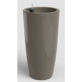 Artevasi Pot de fleurs Santorini SWS 78 BR - Intérieur/Extérieur - Plastique résistant UV - Ø40 x H78 cm - 72 L - Taupe