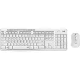 Logitech MK295 Silent Ensemble clavier et souris sans fil, Blanc, QWERTZ