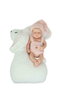 Muñecas Arias Arias Aroa - Poupée Reborn réaliste de 35 cm en silicone avec coussin, sexe fille