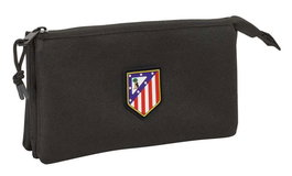 Safta Portatodo Triple atco. de Madrid - Trousse Triple Teen Noir 22 x 12 x 3 cm - À partir de 3 ans