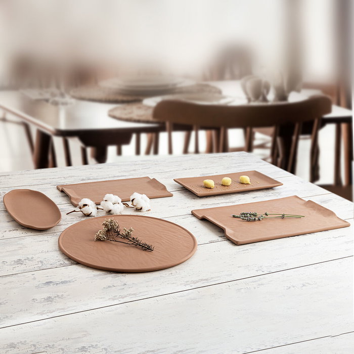 Quid Dessous d'Assiette Quid Mineral Terre cuite Céramique 33 cm (6 Unités) de 6 pièces
