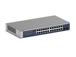 Netgear GS724T Commutateur réseau 24 ports Gigabit Ethernet avec 2 ports SFP et gestion cloud