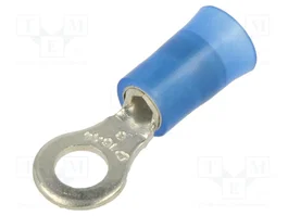 PANDUIT Connecteur à anneau bleu isolé, Ø 4mm, 1,5÷2,5mm2