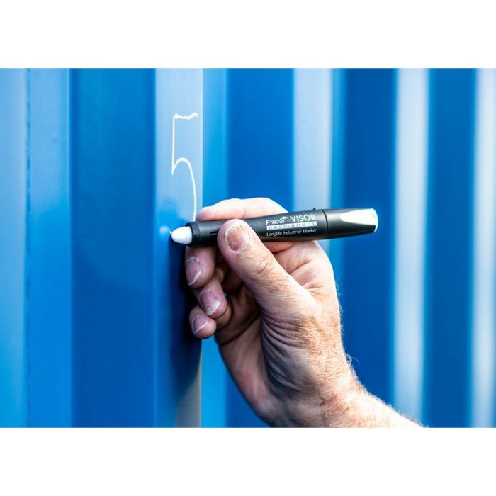 Crayon marqueur Pica Bleu Blanc Noir