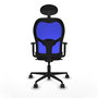 Chaise de Bureau avec Appui-tête Jorquera Piqueras y Crespo 1D036N1 Noir