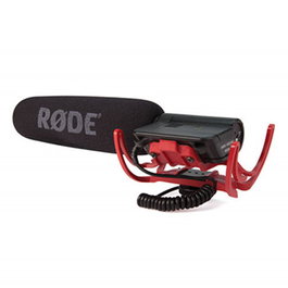 RODE Videomic Micro directionnel condensateur supercardioïde pour caméra avec suspension Rycote Lyre et filtre antiviento - Batterie 9V, filtre passe-haut, PAD