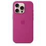 Apple iPhone 16 Pro Coque en Silicone avec MagSafe Fuchsia
