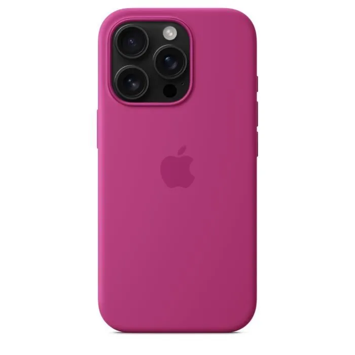 Apple iPhone 16 Pro Coque en Silicone avec MagSafe Fuchsia Apple iPhone 16 Pro Coque en Silicone avec MagSafe Fuchsia
