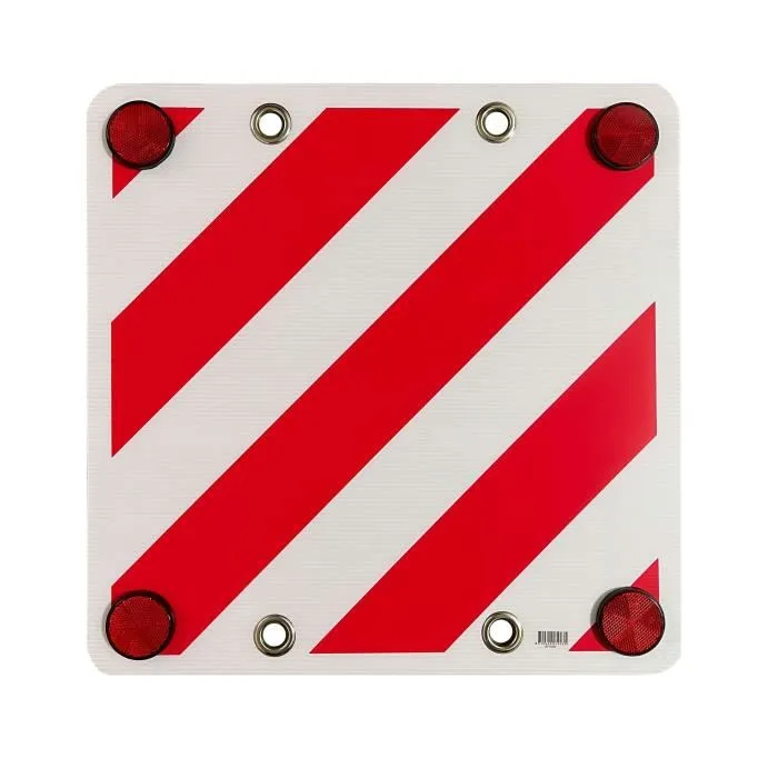 Optima Panneau de signalisation arrière 500 x 500 mm - Aux normes CE pour porte-vélo déplié Optima Panneau de signalisation arrière 500 x 500 mm - Aux normes CE pour porte-vélo déplié