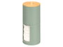 Berilo Bocal en plastique avec double couvercle en bambou vert 7x18x7 cm (Set de 24)