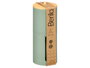 Berilo Bocal en plastique avec double couvercle en bambou vert 7x18x7 cm (Set de 24)