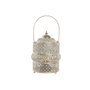 Home ESPRIT Lanterne Arabe Blanc et Doré avec LED