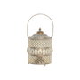 Home ESPRIT Lanterne Arabe Blanc et Doré avec LED