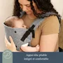 Dreambaby Journey - Porte-bébé ajustable 3 en 1 - Portage physiologique pour nouveau-né à 15 kg - Support ergonomique des hanches - Couleur grise