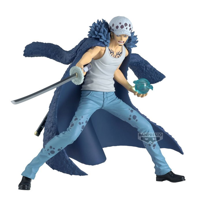 BANPRESTO Figura Trafalgar Law II Battle Record One Piece - Statuette PVC 15 cm pour collection - Recommandé à partir de 15 ans