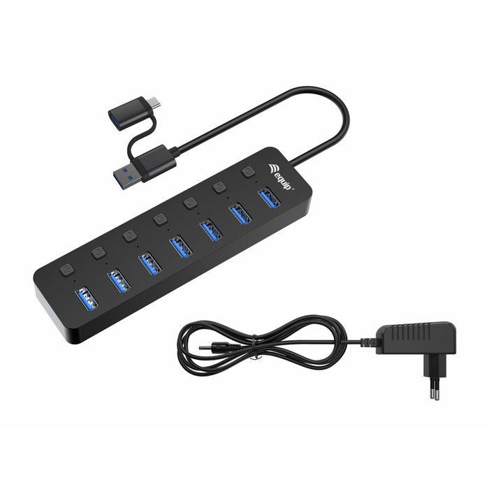 Câble USB Equip 128965 Bleu foncé 30 cm