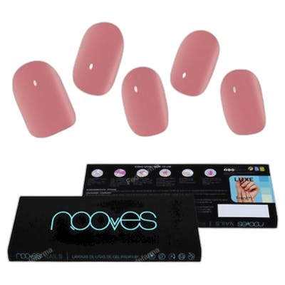 Nooves Ongles Gel Rose Poussiéreux Premium Glam #Oeil de Chat (20 unités)