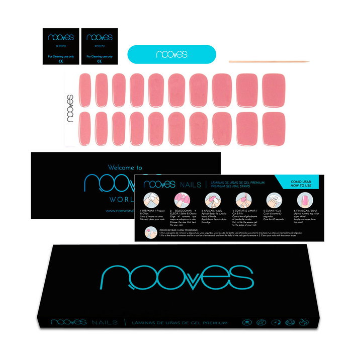 Nooves Vernis à Ongles Gel Rose Poussiéreux Premium #oeil de chat 20 unités