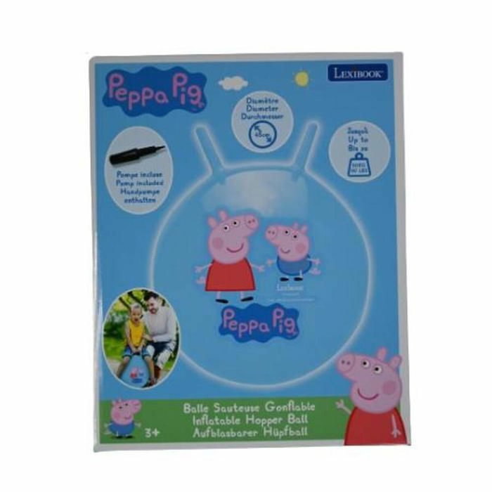 Lexibook Balle à sauter gonflable Peppa Pig 45 cm - Bleu