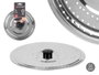 Kinvara Couvercle de poêle en métal avec égouttoir 25 cm Acier inoxydable Argent (Set de 24)