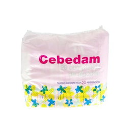 CEBEDAM Compresses Hygiéniques en Coton, 20 unités