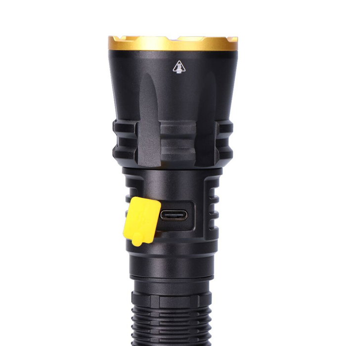 Edm Lampe torche LED longue portée Wolf Pro X3 1800 lm 20 W rechargeable IP65 avec batterie 4000 mAh USB-C