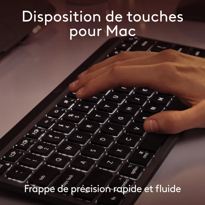 Logitech MX Keys Mini for Mac - Sans fil - AZERTY - Noir