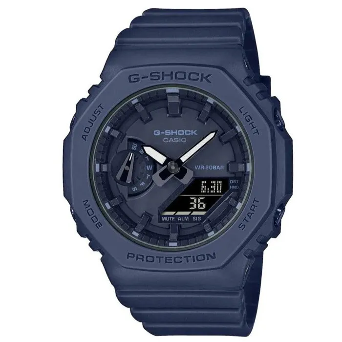 Casio Montre G-Shock Classic Femme - Cadran Bleu, Résistance aux Chocs 20 BAR, Éclairage LED, Chronomètre, Calendrier Automatique, Bracelet Résine