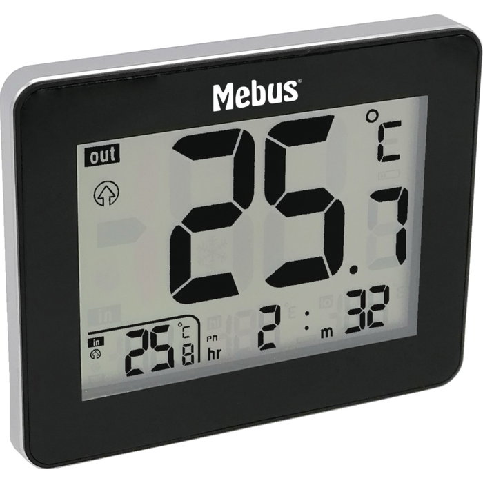 Mebus 48432 Thermomètre numérique intérieur/extérieur