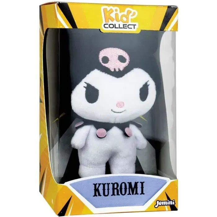 JEMINI Peluche Kid'collect Kuromi - Collection Hello Kitty - Ennemi de My Melody - Peluche douce +/- 13 cm