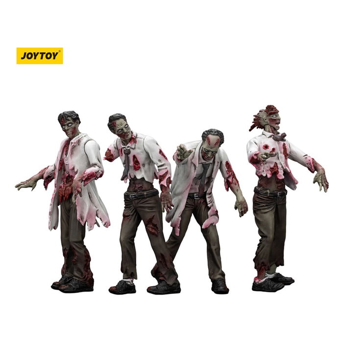 Zombie pack 4 figurines Dark Source Scientists (Male) 8 cm Zombie pack 4 figurines Dark Source Scientists (Male) 8 cm