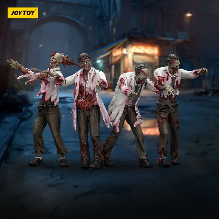 Zombie pack 4 figurines Dark Source Scientists (Male) 8 cm Zombie pack 4 figurines Dark Source Scientists (Male) 8 cm