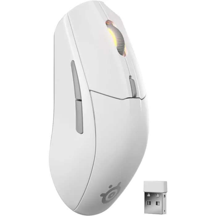 SteelSeries Rival 3 Gen 2 Souris Gaming Sans Fil – 1,9 ms Latence – TrueMove Air – 18 000 DPI – Blanc