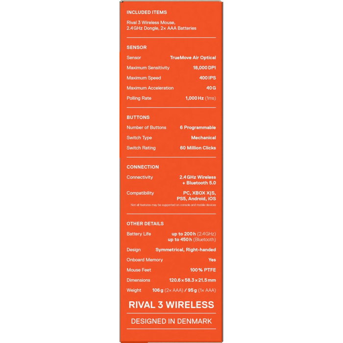 Souris SteelSeries 62524 Blanc