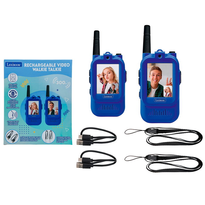 Lexibook Walkie Talkie avec écran et fonction appel vidéo TWV10