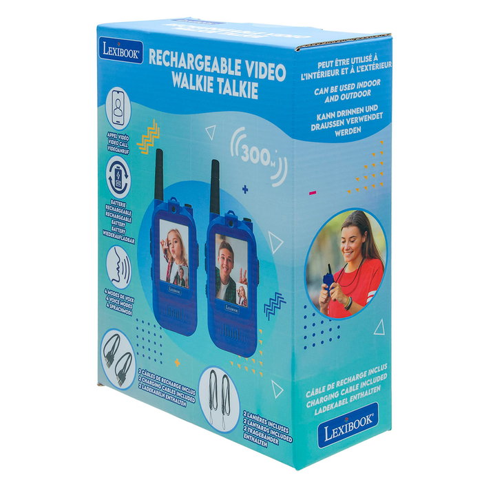 Lexibook Walkie Talkie avec écran et fonction appel vidéo TWV10