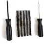 Powertrac Kit de Réparation Pneus Tubeless - 5 Mèches Auto-vulcanisantes et 2 Outils de Pose - PRECISION STEEL