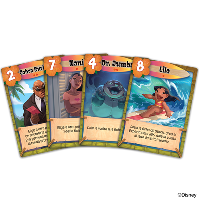 Asmodee Disney Stitch Experimento 626 Jeu de cartes et déduction, 2-6 joueurs, dès 8 ans, version espagnole