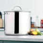 Day Marmite de 18 L en Acier Inoxydable avec Couvercle en Verre