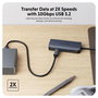 Hyper Hub USB-C vers 1x USB-A, 2x USB-C et 1x HDMI 4K 60Hz - Power Delivery 100W, 10 Gbps, portable pour Mac, PC, Chromebook