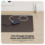 Hyper Hub USB-C vers 1x USB-A, 2x USB-C et 1x HDMI 4K 60Hz - Power Delivery 100W, 10 Gbps, portable pour Mac, PC, Chromebook