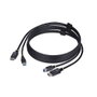 StarTech.com DU1226-KVM-CABLE Câble KVM DisplayPort + USB 3.0 1.8m pour Connexion 4K à 60Hz