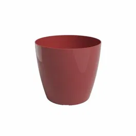 Artevasi Pot de fleurs SAN REMO 36 BR - Rouge foncé - Pot de décoration intérieure en plastique - 36 x 36 x 52,1 cm