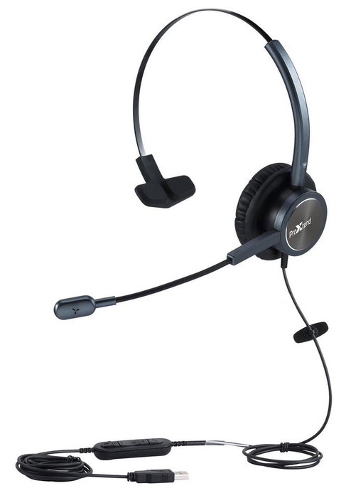 ProXtend Epode Casque USB Filaire Noir, Câble 2,5m ProXtend Epode Casque USB Filaire Noir, Câble 2,5m