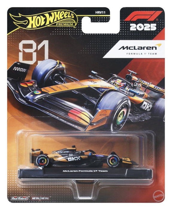 Formule 1 Hot Wheels Premium véhicule Die-Cast 1:64 Team McLaren: Driver 1